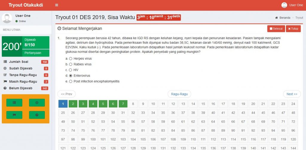 Aplikasi Tryout Online Basis Web Versi 1.0